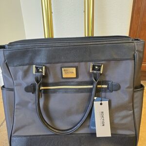 Kenneth Cole Reaction Black and Gold Laptop Tote